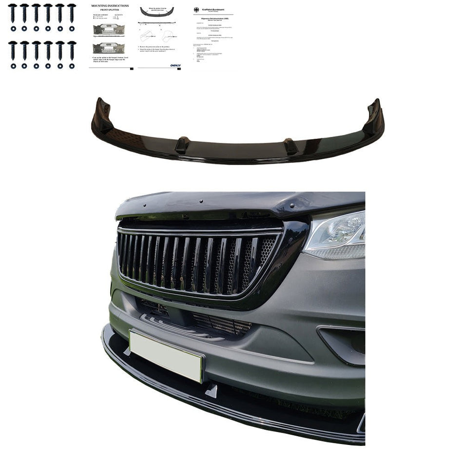 Splitter anteriore per MERCEDES Sprinter W907 2018+ con ABE TÜV
