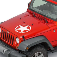 Adesivo Stella Universale per Camion Jeep Wrangler JK o Altre Auto Bianco