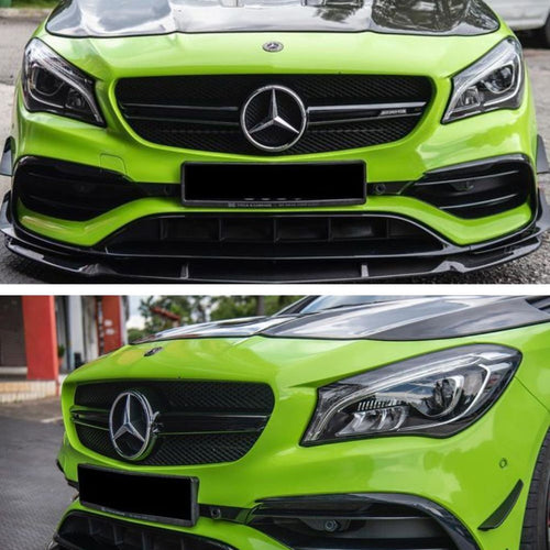 per Mercedes C117 CLA 45 AMG 13-18 Griglia Radiatore Nero Lucido