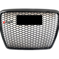 Griglia Nero Lucido a Nido d'ape per Audi A6 RS6 C6 2005-2012 Radiatore RS6 Look