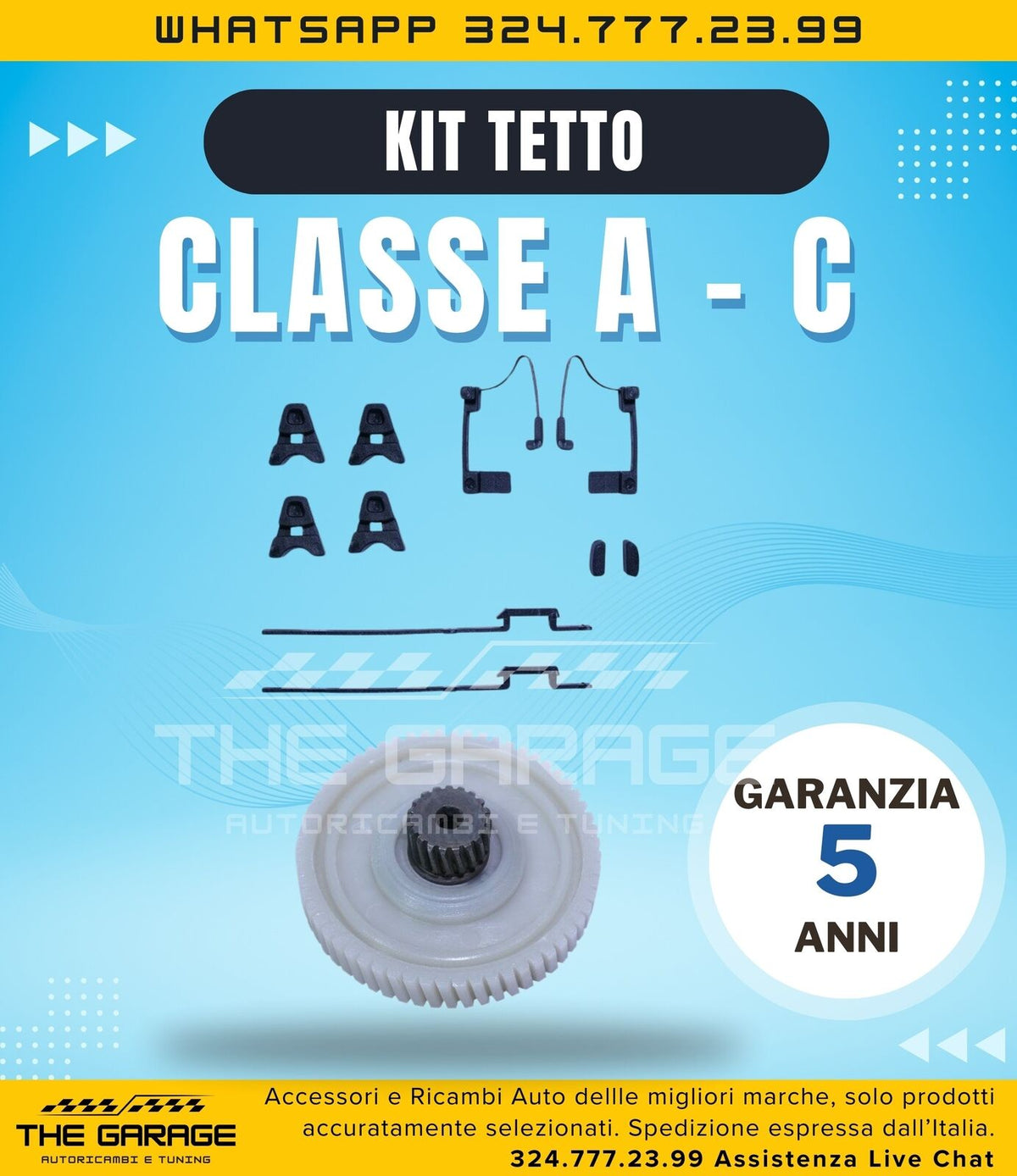 Kit Riparazione Meccanismo Tetto per Classe A W177 W176 2012-2019 Classe C – vista 8