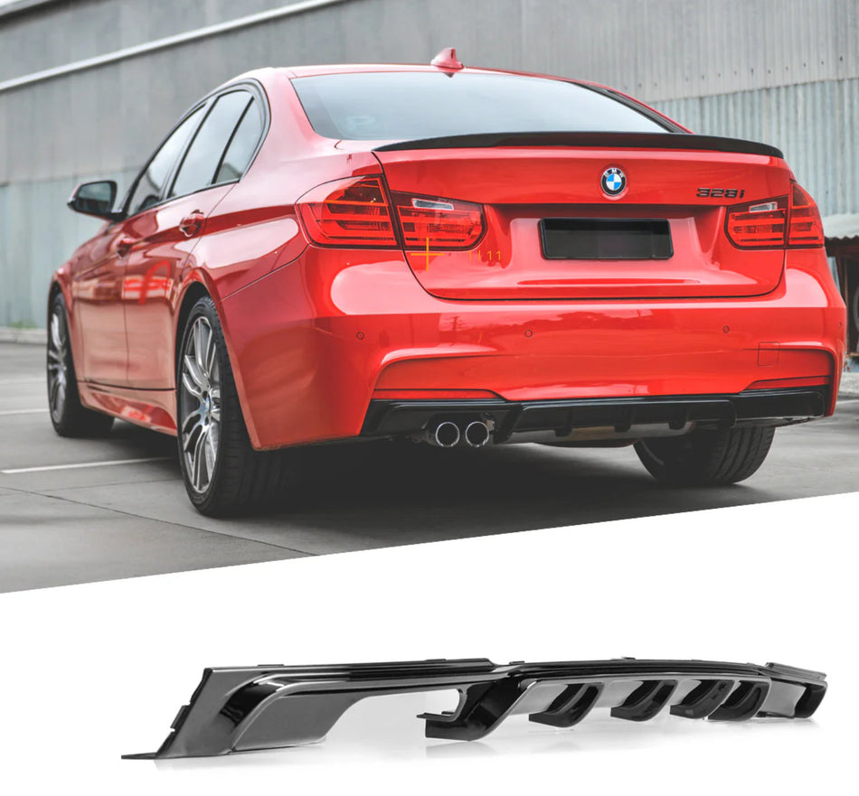 Diffusore posteriore,performance nero lucido,per BMW Serie 3 F30 F31 316 318 320