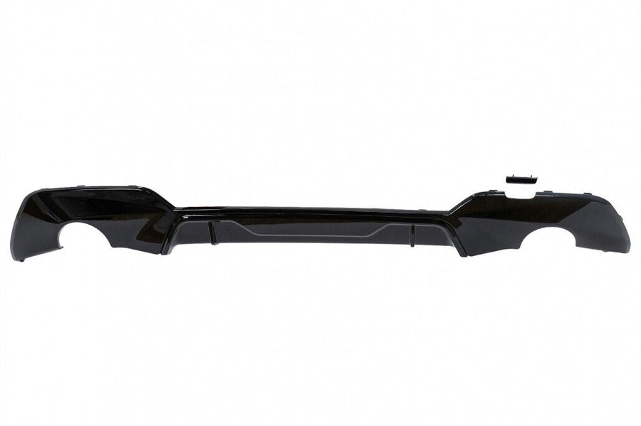 Diffusore paraurti posteriore doppia uscita per scarico singolo per BMW Serie 3