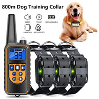 PER 1-2-3 CANI⭐COLLARE TELECOMANDO 800m ADDESTRAMENTO CANE SCOSSA,ELETTRICO LCD