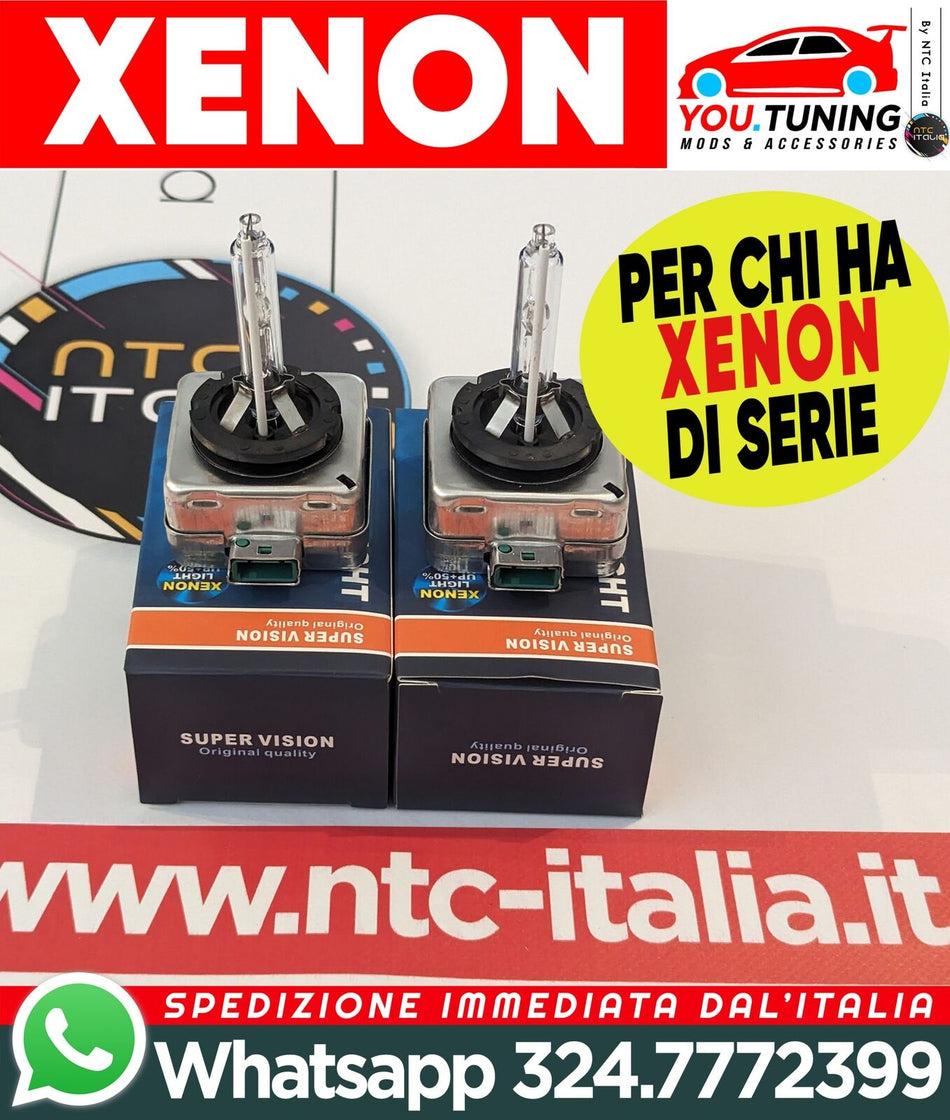 Kit Lampadine BI-XENON D3S Luci Auto RICAMBIO XENON Lampade 6000K 10000LM🔵