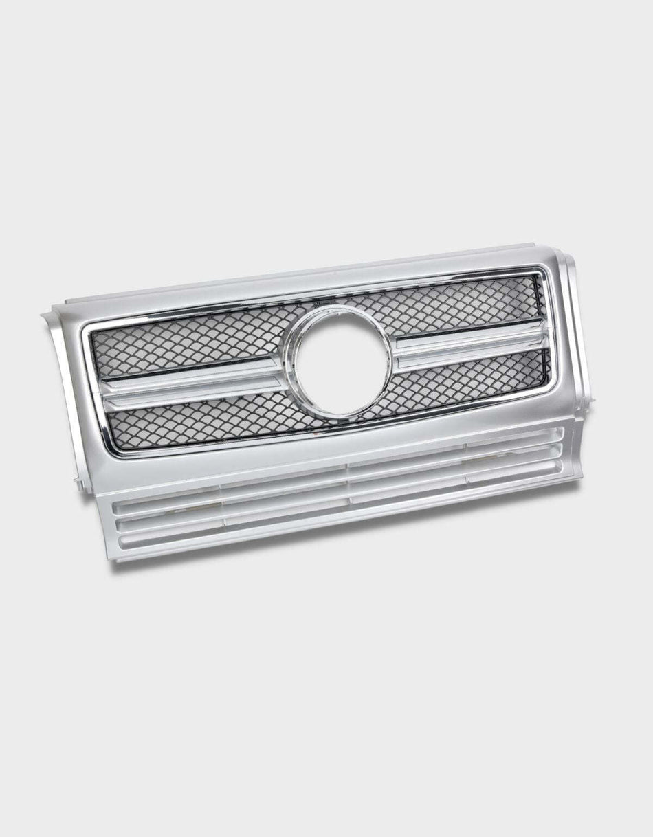 per Mercedes Classe G W463 1990-2018 Griglia Radiatore Argento