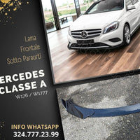 Mercedes Classe A W176 / W177 SPOILER FRONTALE LAMA SOTTO PARAURTI ABS LUCIDO