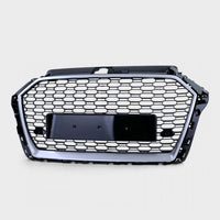per AUDI A3 8V 2016-2020 Griglia Anteriore Sport RS Nero Argento