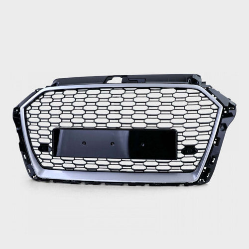 per AUDI A3 8V 2016-2020 Griglia Anteriore Sport RS Nero Argento