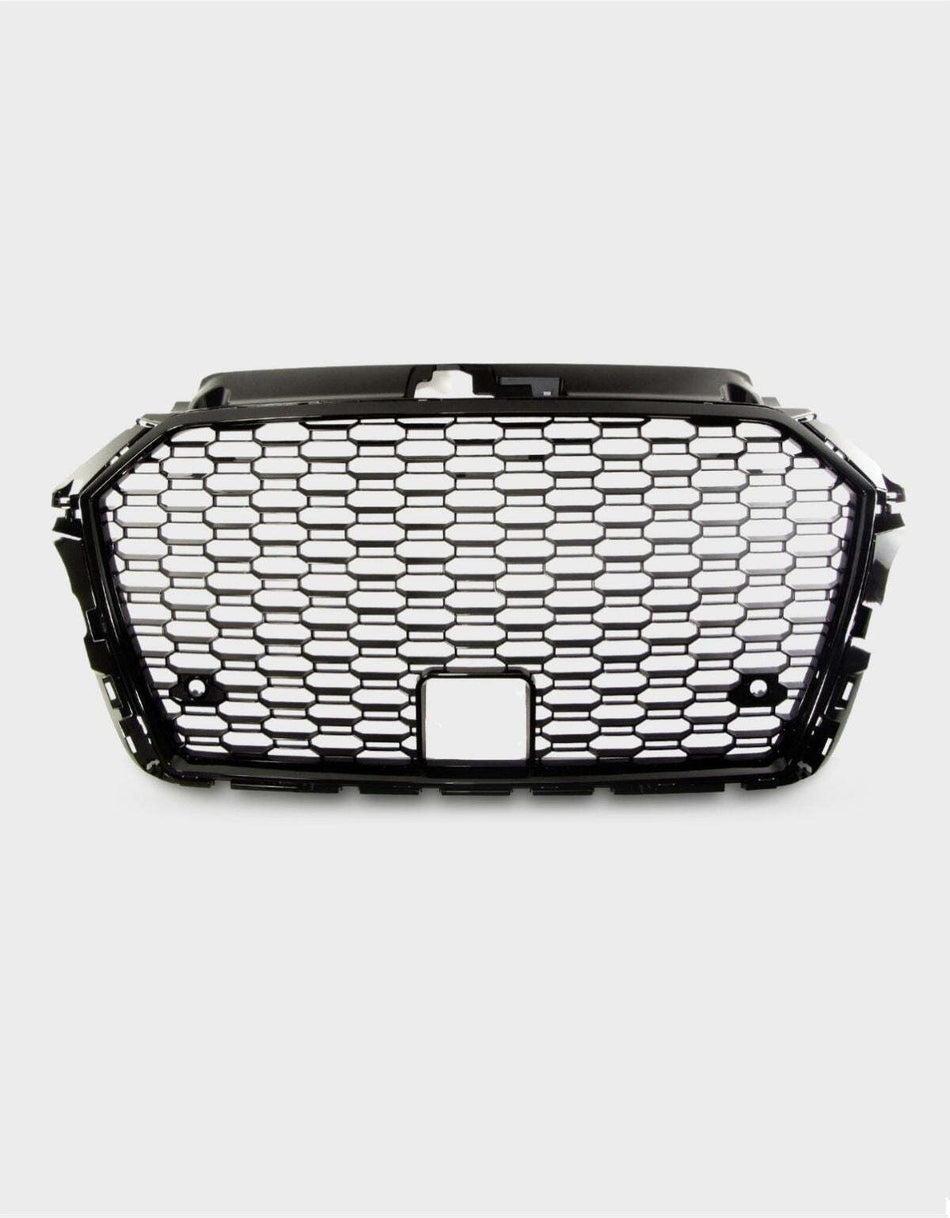 per AUDI A3 8V 2016-2020 Griglia RS Look a Nido D'ape Nero PDC
