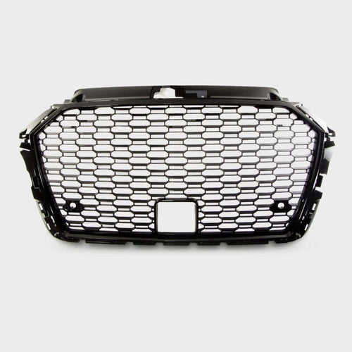 per AUDI A3 8V 2016-2020 Griglia RS Look a Nido D'ape Nero PDC
