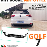DIFFUSORE POSTERIORE per VW GOLF 7 TDI GTD dal 2013 per due terminali singoli
