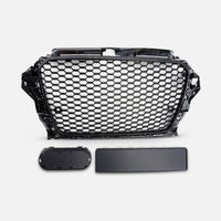 Griglia a Nido d'Ape RS3 LOOK Nero Lucido per Audi A3 8V 2012-2016 ✨QUALITÀ TOP✨