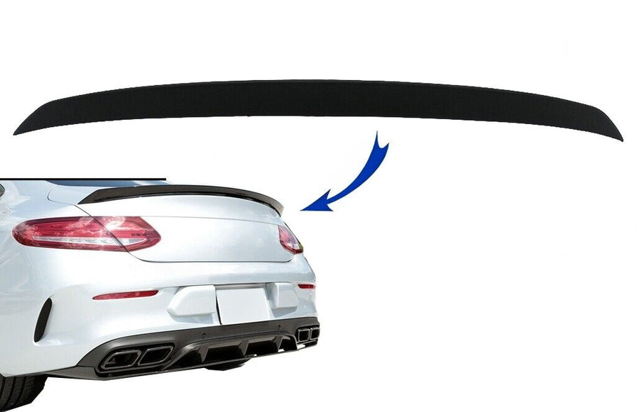 Spoiler per bagagliaio per Mercedes C238 Classe E Coupé (2016-up) Design Nero op