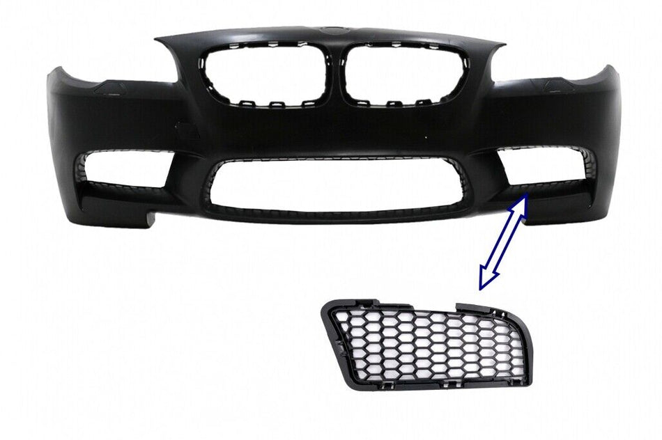 Griglia fendinebbia LATO SINISTRO per BMW Serie 5 F10 F11 NON LCI LCI (2010-2017