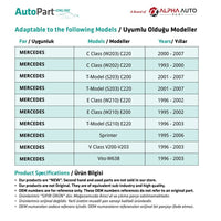 Tubo intermedio per carburante diesel Mercedes Classe C E V