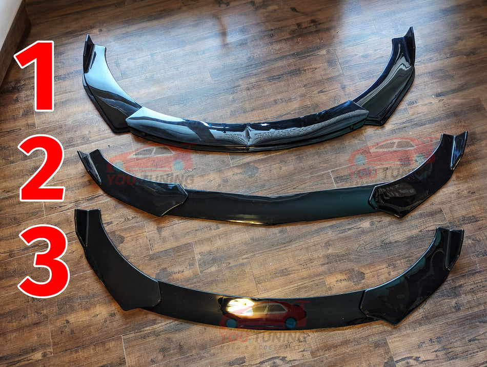 *EASY-RESTYLE* Splitter Sotto Paraurti per Tutte le Auto QUALITA'PREMIUM Lucido