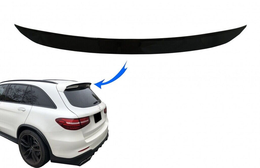 Ala spoiler posteriore sul tetto per Mercedes GLC X253 SUV (2015-up) Piano Black