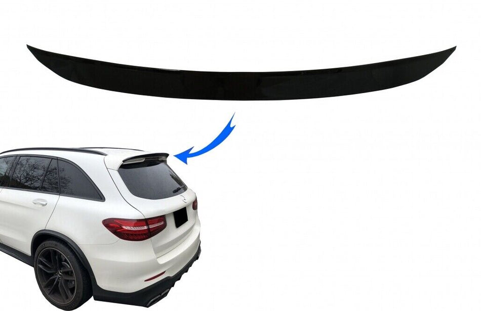 Ala spoiler posteriore sul tetto per Mercedes GLC X253 SUV (2015-up) Piano Black