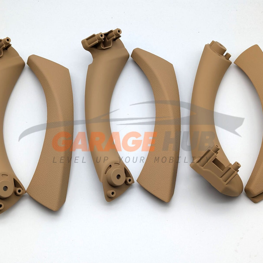 SET 3 MANIGLIE effetto pelle per BMW Serie 3 E90 E91 E92 ->1 Ant. + 2 Posteriori
