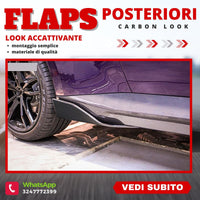 Coda Minigonne Flaps Posteriore Flaps CARBON LOOK BMW FIAT FORD MERCEDES OPEL