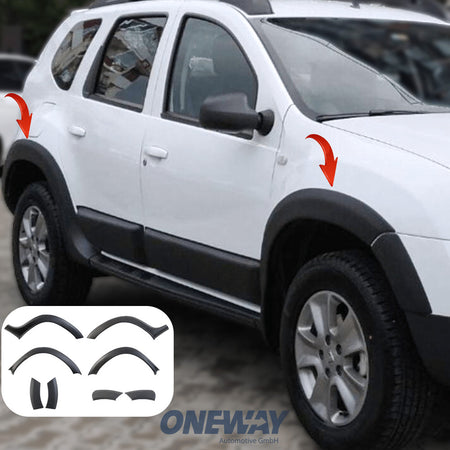 Copri passaruota compatibili con DACIA Duster Serie 1 2010-2017 con – vista 2