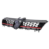 Griglia a NIDO D'APE per GOLF 7 12-17 Mascherina SPORT  Nero con Linea Rossa