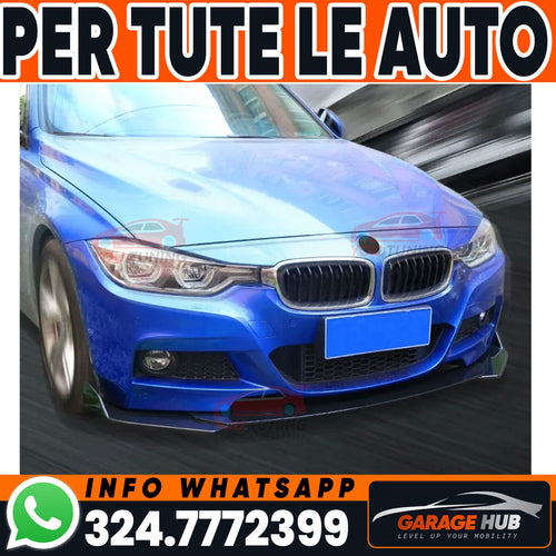 😍SPOILER FRONTALE😍SOTTO PARAURTI BMW SERIE 1 3 5 F30 F34 GT F10 F40 E81 E87 X1