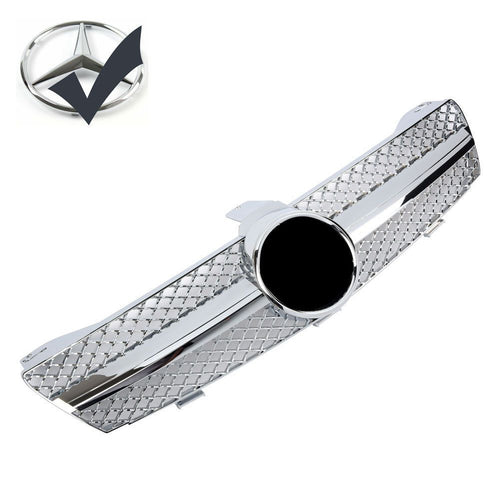 Griglia sportiva per Mercedes W219 CLS 2004-2008 cromata AMG LOOK