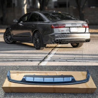 S6 Replica per AUDI A6 4G C7 2015-2018 DIFFUSORE POSTERIORE SOTTO PARAURTI