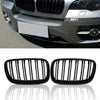 per X6 E71 2008-2014 Griglia Radiatore M Look Nero Lucido