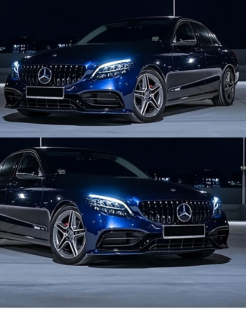 per Mercedes C205 Coupe 18-21 Griglia Radiatore Panamericana 360° AMG