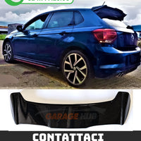 Alettone GT BATMAN Spoiler Tetto per VW POLO 6 MK6 (AW1) dal 2017 Nero Lucido