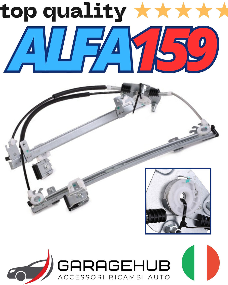 ALZACRISTALLI RINFORZATO -> ALFA ROMEO 159 (5 porte) -> ANTERIORE SINISTRA, SX