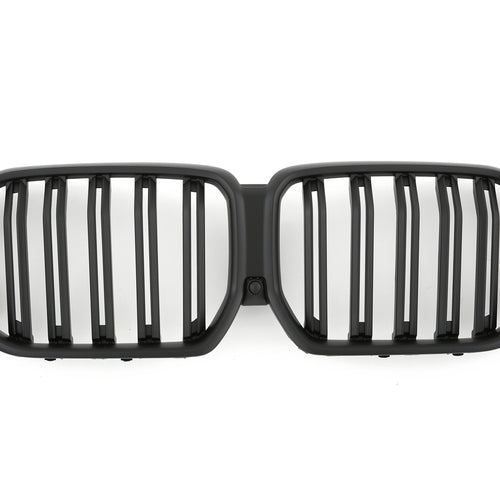 per BMW X6 G06 GRIGLIA DEL RADIATORE DOPPIA STAFFA NERA OPACO