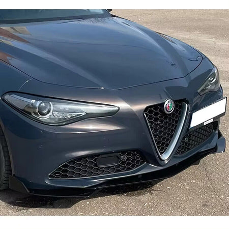 UPGRADE MOD *LOOK QUADRIFOGLIO* per ALFA ROMEO GIULIA LAMA SPLITTER FRONTALE – vista 2