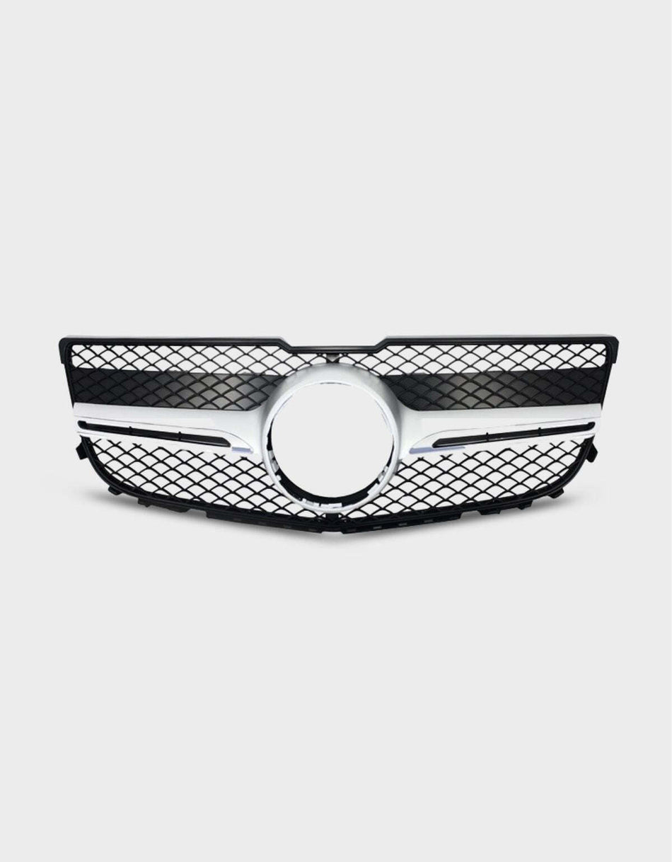 per Mercedes GLK X204 2012-2015 Griglia Sportiva Nero Argento