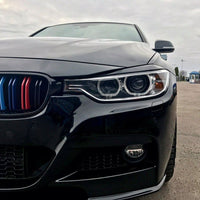 *SPORT LOOK* BMW Serie 3 F30 F31 320 328i PALPEBRE CIGLIA FANALI FARI ANTERIORI