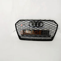 Griglia a nido d'ape TOTAL BLACK RS6 Quattro Design per Audi A6 4G C7 2014-2018