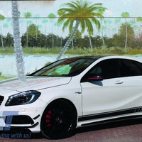 Decalcomanie laterali Adesivo in vinile Giallo opaco per Mercedes CLA W117 C117