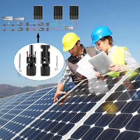 40 Connettori (20 Coppie) 30A Maschio Femmina Pannelli Solari Fotovoltaici - TOP