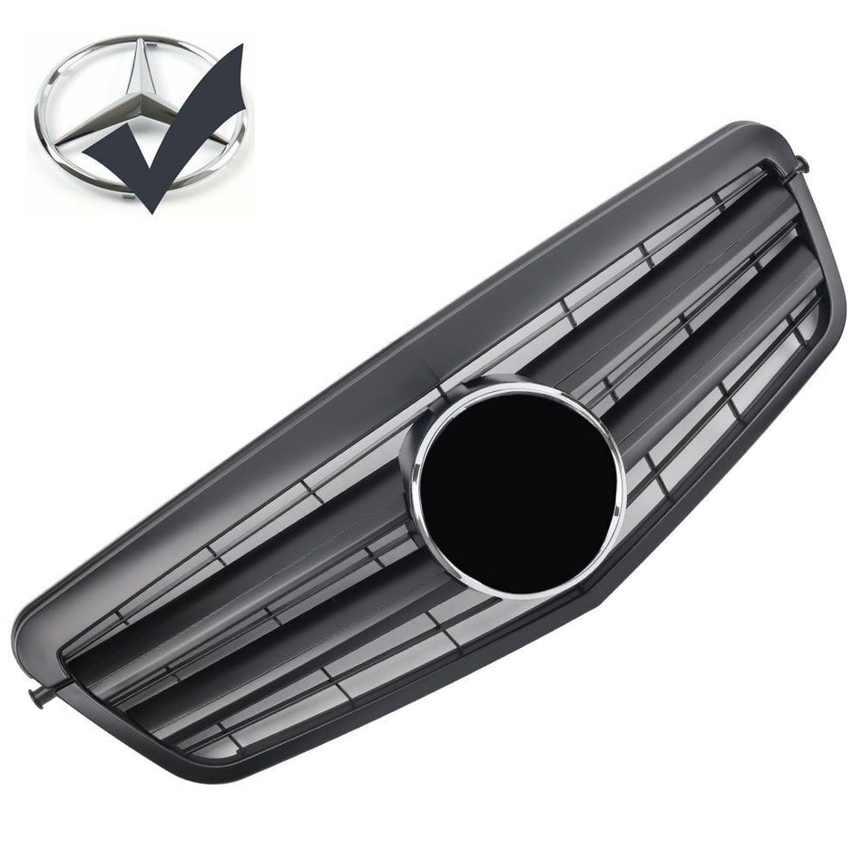 Griglia sportiva per Mercedes W212 S212 E FINO AL 2013 nero opaco AMG LOOK