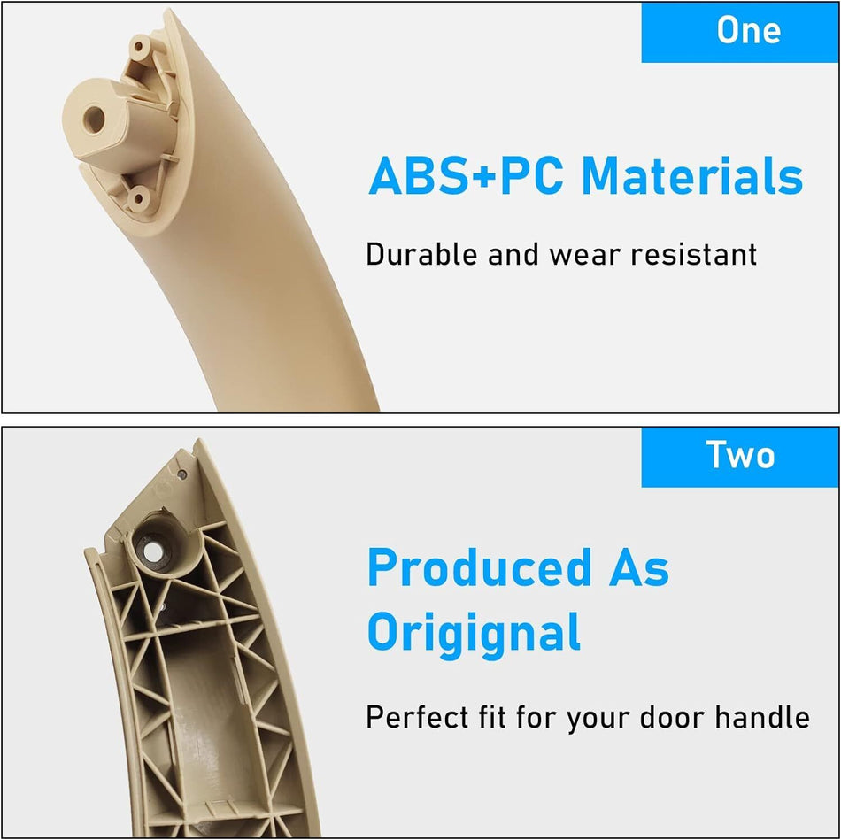 SET 2 MANIGLIE Anteriori SINISTRA+DESTRA Beige BMW Serie 3 F30 F31 F34 M3 GT