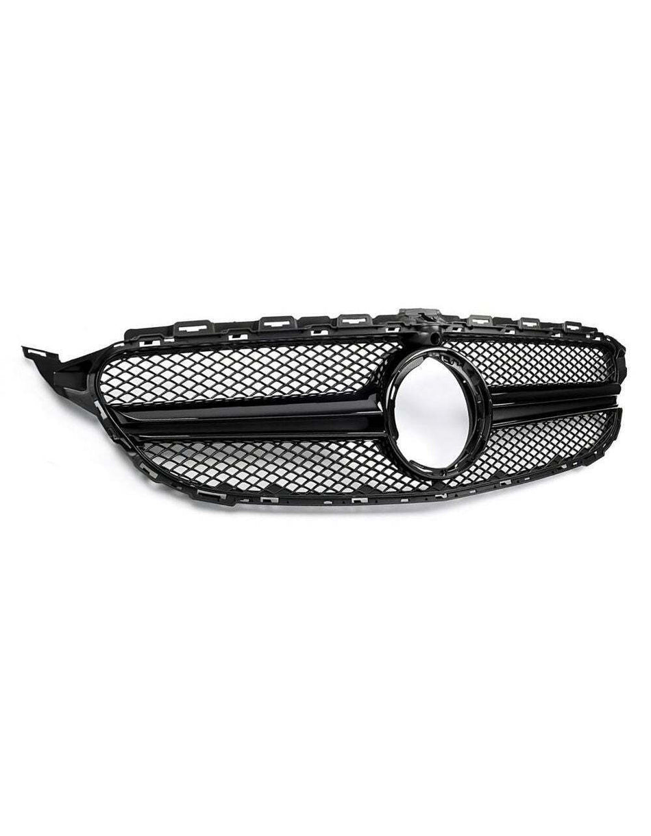 Mercedes C W205 S205 2018-2021 Griglia Radiatore Look AMG con supporto Camera...