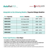 Tergicristallo posteriore Mercedes A Classe W168 C Classe W204