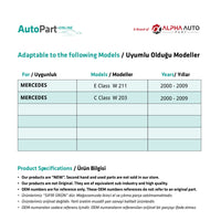 Supporto tendina parasole posteriore Destra E Class W211