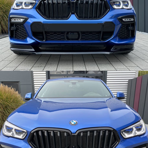 per X6 G06 2018-in poi Griglia Anteriore Nero Lucido Look M