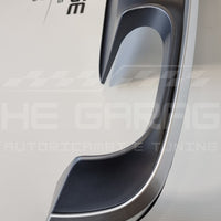 DIFFUSORE Posteriore RS4 per Audi A4 B9-8W (2015-2019) con Bordatura SILVER