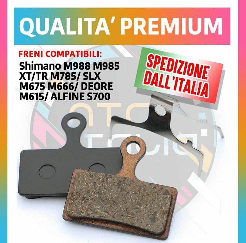 Coppia PASTIGLIE G03S in Resina Freno Shimano DEORE XTR XT SLX ALFINE