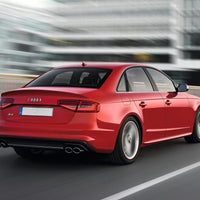 DIFFUSORE Silver LOOK S4 per AUDI A4 B8 2012-2015 con paraurti S-LINE Output 2+2